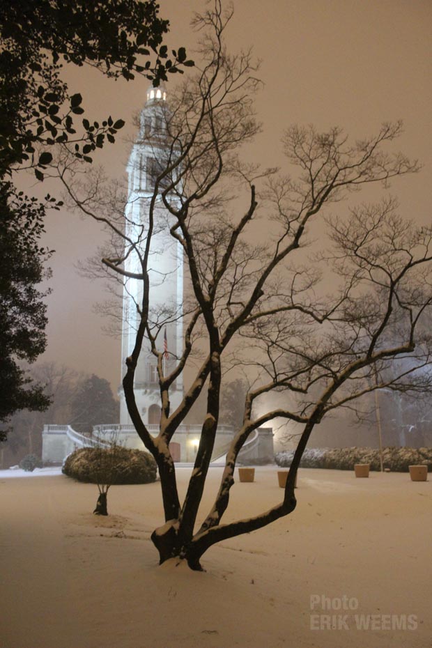 Snow at the Carillon Bell Tower in Richmond Virginia Snow at the Carillon Bell Tower in Richmond Virginia
