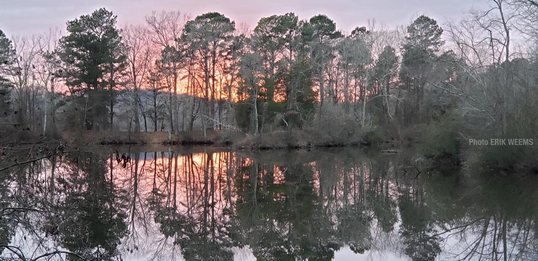Sunset at Dutch Gap Virginia
